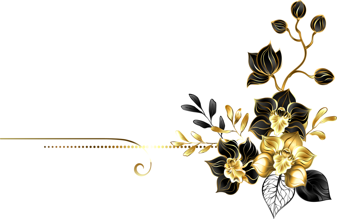 Rectangular composition with jewelry orchids